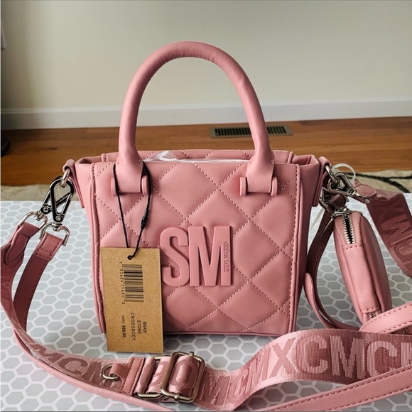 Steve Madden Handbags - Steve Madden Stone Pink BBABI satchel, crossbody, shoulder bag with guitar strap